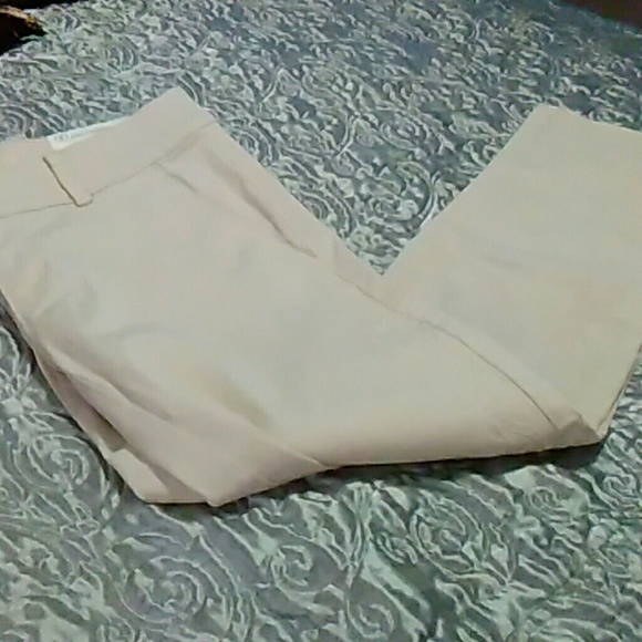 LOFT Pants - loft embroidered girlfriend Chino's